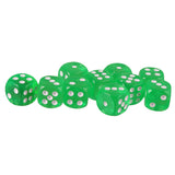 Maxbell 20pcs Acrylic Six Sided D6 Dices Dies for D&D RPG MTG Party Board Game Accs