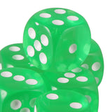 Maxbell 20pcs Acrylic Six Sided D6 Dices Dies for D&D RPG MTG Party Board Game Accs