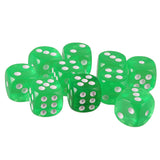 Maxbell 20pcs Acrylic Six Sided D6 Dices Dies for D&D RPG MTG Party Board Game Accs