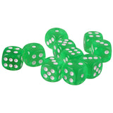 Maxbell 20pcs Acrylic Six Sided D6 Dices Dies for D&D RPG MTG Party Board Game Accs