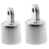 Maxbell 2 Pieces Eye End Cap Bimini Top Fitting Boat Hardware 316 Stainless Steel