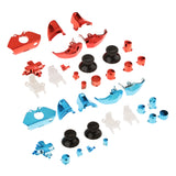 Maxbell 2Sets of 18 Replacement Controller Buttons Kit Set for Microsoft Xbox One