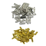 Maxbell 100pcs Vintage MADE WITH LOVE Heart Rectangle Heart Charms Pendant Findings