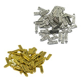 Maxbell 100pcs Vintage MADE WITH LOVE Heart Rectangle Heart Charms Pendant Findings