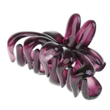 Maxbell 3 Piece Simple Design Floral Gorgeous Color Acrylic Hair Claw Clip Accessory