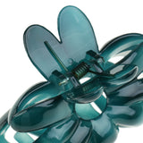 Maxbell 3 Piece Simple Design Floral Gorgeous Color Acrylic Hair Claw Clip Accessory