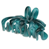Maxbell 3 Piece Simple Design Floral Gorgeous Color Acrylic Hair Claw Clip Accessory