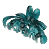 Maxbell 3 Piece Simple Design Floral Gorgeous Color Acrylic Hair Claw Clip Accessory