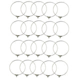 Maxbell 40pcs Brass Ear Wire Earring Hoops for Women DIY Jewelry Making Findings