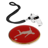 Maxbell Football Soccer Referee Flip Toss Coin Disc 3.5cm with Metal Whistle