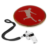 Maxbell Football Soccer Referee Flip Toss Coin Disc 3.5cm with Metal Whistle