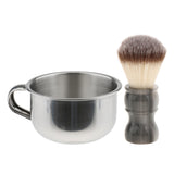 Maxbell Barber Shave Set Men's Nylon Hair Shaving Brush Soap Mug Bowl Beard Cleaning