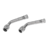 Maxbell 8 Pieces Air Tyre Valve 90 135 Degree Schrader Valve Stem with Extension Adapter for Car Truck Motorcycle