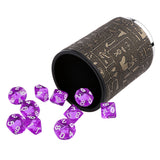 Maxbell 10pcs Ten Sided D10 Polyhedral Dices Dies Cup Shaker for RPG D&D Board Games