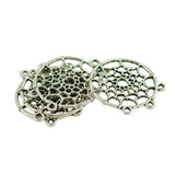 Maxbell 20pcs Tibetan silver Dreamcatcher Charms + 100pcs Feather Charms Pendant DIY
