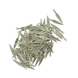 Maxbell 20pcs Tibetan silver Dreamcatcher Charms + 100pcs Feather Charms Pendant DIY