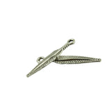 Maxbell 20pcs Tibetan silver Dreamcatcher Charms + 100pcs Feather Charms Pendant DIY