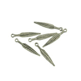 Maxbell 20pcs Tibetan silver Dreamcatcher Charms + 100pcs Feather Charms Pendant DIY