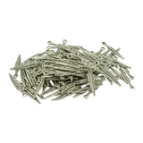 Maxbell 20pcs Tibetan silver Dreamcatcher Charms + 100pcs Feather Charms Pendant DIY