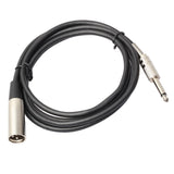 Maxbell 2 Pack 3Pin XLR Male to 6.35mm 1/4inch TRS Mono Jack Male Microphone Cable Adapter 6ft