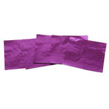 Maxbell Wholesale 400 Pieces Chocolate Sweets Foil Wrappers DIY Package Candy Paper Aluminum Tinfoil Sheets Square 8cm x 8cm royal blue+ purple + green + red
