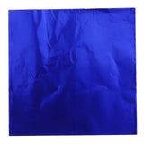 Maxbell Wholesale 400 Pieces Chocolate Sweets Foil Wrappers DIY Package Candy Paper Aluminum Tinfoil Sheets Square 8cm x 8cm royal blue+ purple + green + red