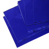 Maxbell Wholesale 400 Pieces Chocolate Sweets Foil Wrappers DIY Package Candy Paper Aluminum Tinfoil Sheets Square 8cm x 8cm royal blue+ purple + green + red