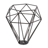 Maxbell 2-Pack Retro Wire Diamond Pendant Dining,Kitchen, Living, Ceiling Light Cage Lamp Shade, Black