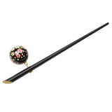 Maxbell 3 Pieces Acrylic Sakura Flower Ball Hairpin Hair Stick Japanese Kanzashi