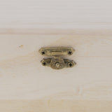 Maxbell 8 Pieces Unfinished Unpainted Plain Wood Jewellery Box Keepsake Gift
