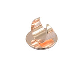 Maxbell 20 Pieces Wholesale Round Bezel Ring Blank Base Cameo Ring Base Ring Mounting Rose Gold