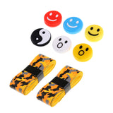 Maxbell 6 Pcs Tennis Racket Vibration Dampener Shock Absorber +2pcs Racket Grip Tape