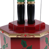 Maxbell 7 Pieces Wooden Nutcracker Soldier Figure Drummer Music Box Home Decor Gift