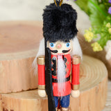 Maxbell 7 Pieces Wooden Nutcracker Soldier Figure Drummer Music Box Home Decor Gift