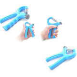 Maxbell 2pcs Fitness Gym Home Heavy Adjustable Hand Grip Exerciser 5-50Kg Forearm Wrist Strengthener Gripper Relieve Stress Blue Orange