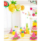 Maxbell 24 Pieces Pineapple Coconut Drink Cup Straw Hawaiian Luau Beach Party Decor