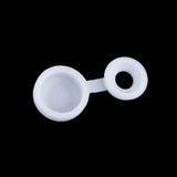 Maxbell Pack of 100 Polypropylene Hinged Screw Cover Caps Washer Flip Tops