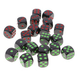 Maxbell 20 Pieces D6 Dice Set for Dungeons and Dragons TRPG MTG Board Games