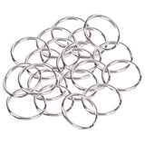 Maxbell 20pcs 10cm Ball Chain+50pcs Split Key Rings 25mm Scrapbooking Key Chains DIY