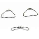 Maxbell 20pcs 10cm Ball Chain+50pcs Split Key Rings 25mm Scrapbooking Key Chains DIY