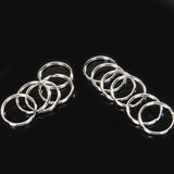 Maxbell 20pcs 10cm Ball Chain+50pcs Split Key Rings 25mm Scrapbooking Key Chains DIY
