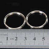 Maxbell 20pcs 10cm Ball Chain+50pcs Split Key Rings 25mm Scrapbooking Key Chains DIY