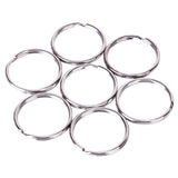 Maxbell 20pcs 10cm Ball Chain+50pcs Split Key Rings 25mm Scrapbooking Key Chains DIY