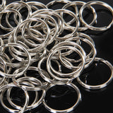 Maxbell 20pcs 10cm Ball Chain+50pcs Split Key Rings 25mm Scrapbooking Key Chains DIY