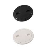 Maxbell 2pcs Marine Boat RV 4 inch Access Hatch Cover Twist Screw Out Deck Plate