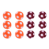 Maxbell Table Soccer Foosballs Replacements Mini Plastic Soccer Balls - Set of 12