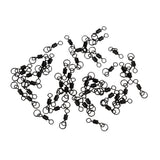 Maxbell 2 X 50Pcs Fishing Swivels Hook Ring Swivels Carp Fishing Tackle Ronnie Rigs