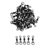 Maxbell 2 X 50Pcs Fishing Swivels Hook Ring Swivels Carp Fishing Tackle Ronnie Rigs