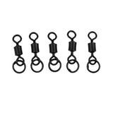 Maxbell 2 X 50Pcs Fishing Swivels Hook Ring Swivels Carp Fishing Tackle Ronnie Rigs