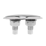 Maxbell 3 Pieces 5'' 125mm 316 Stainless Steel Flush Mount Pop-Up / Pull-Up Cleat - Boat/Marine